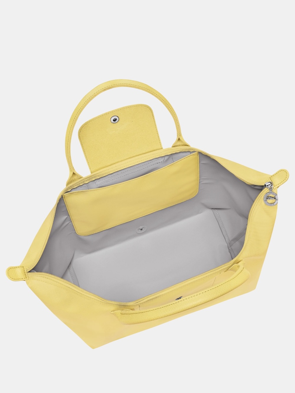 Longchamp Butter Yellow “One Lime” Nylon Le Pliage LARGE Tote - Picture 2 of 8